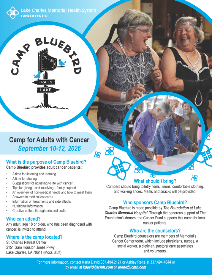 camp bluebird flyer